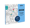 Omy Giant Coloring Poster, Ocean, 40 X 28 Inches, Coloring Fun For Kids, Adults, And The Whole Family.
