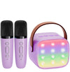 YLL Mini Kids Karaoke Machine, Purple 2 Mic, Karaoke Gifts for Girls & Boys Ages 3-12, Perfect Birthday & Easter Gift