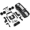LOVEPOSELY Diecast Car Model 1:36 Dodge Challenger SRT Hellcat - Black Zinc Alloy DIY Kit for Kids