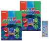Unique PJ Masks Birthday Party Supplies Bundle Pack includes 16 Party Favor Loot Bags and 1 Dinosaur Sticker Sheet