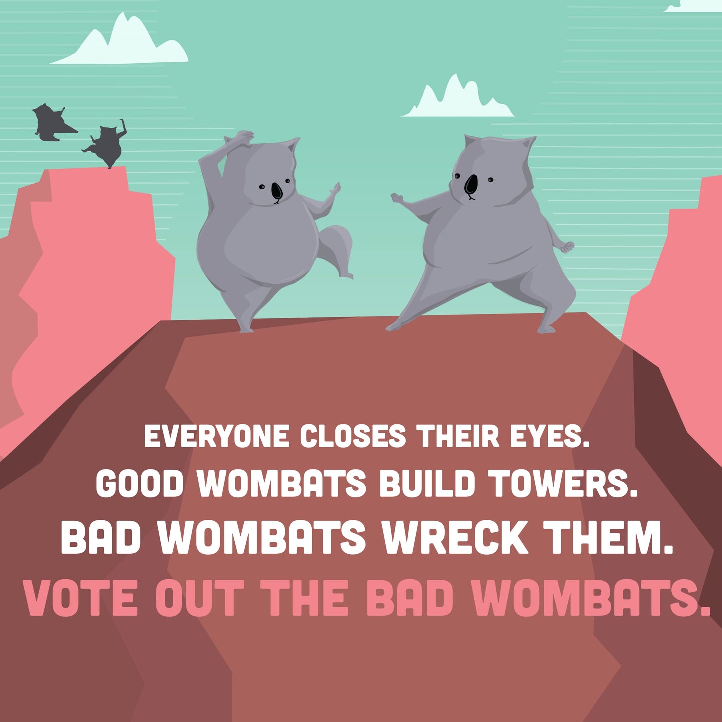 Exploding Kittens Hand To Hand Wombat Card Game Fun Family Card Games For Adults Teens & Kids - Fun Party Games, 3-6 Players