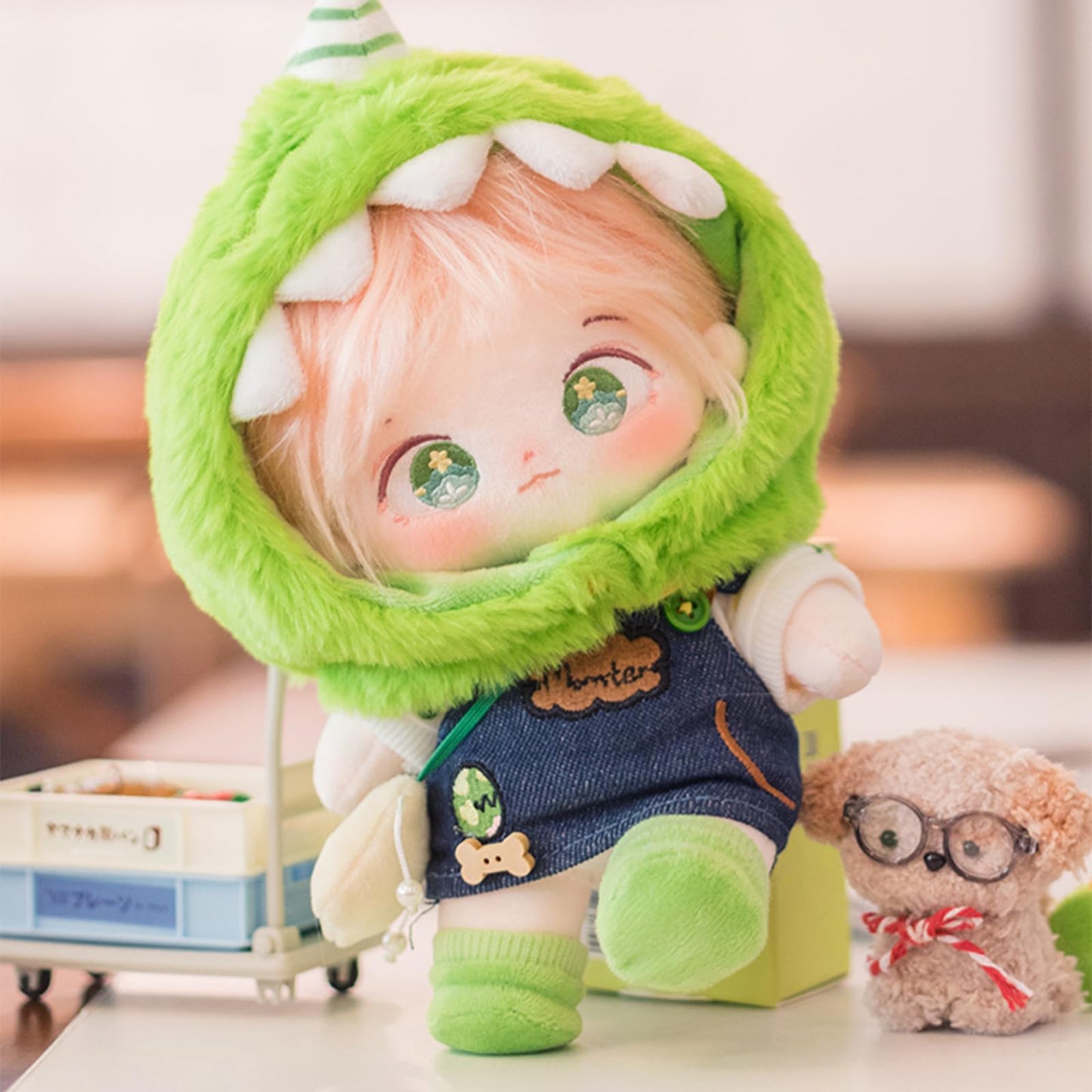 Calembou 20Cm Plush Doll, Cute Soft Stuffed Dress Up Doll With Skeleton, Kawaii Plush Toys For Birthday With Clothes (Taoyaoyao