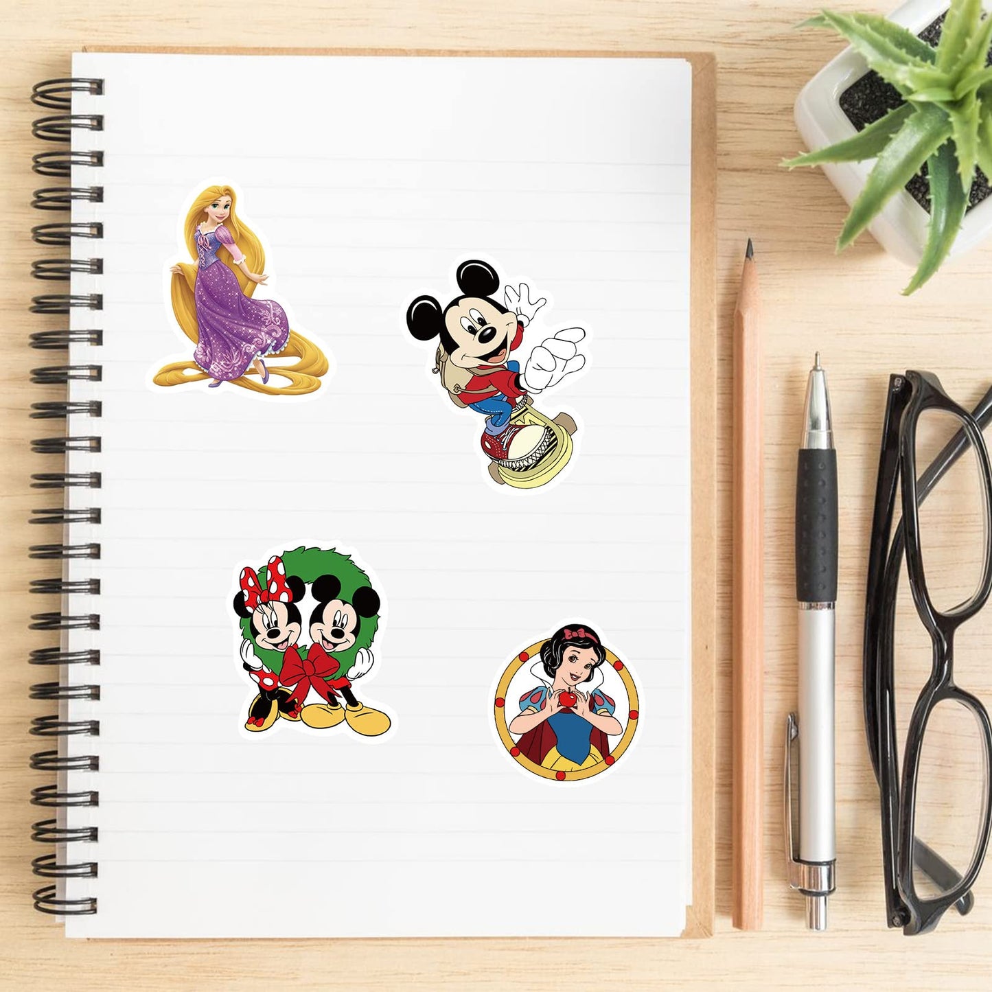 Water Bottle Stickers For Kids,100Pcs Cute Cartoon Character Stickers,Dovipta Vinyl Waterproof Stickers For Water Bottle Skatebo