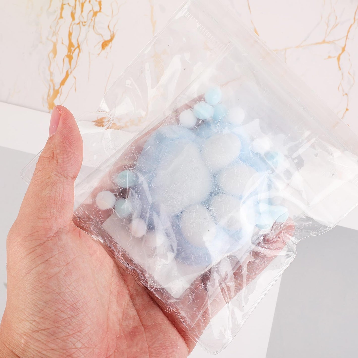 Cat Paw Squeeze Toys, Plastic Taba Soft Cat Paw With 10 Mini Fluffy Balls Novelty Kawaii Jelly Kitty Paw Soft Relaxing Animals F