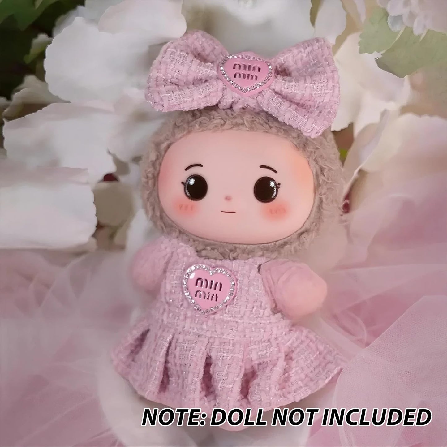 Clothes for Doll - Clothes & Outfit Set for 17cm Dolls - Designer Clothes - enhanced Fashion Dresses with Accessories elegant Chic Doll Clothing & Style Bundle- Doll Not Included