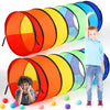 PullCrease Giant 27.6 Inch Play Tunnel for Kids and Large Dogs Colorful Crawl Tunnel Toy for Toddlers Pet Opening Crawl Tunnel T