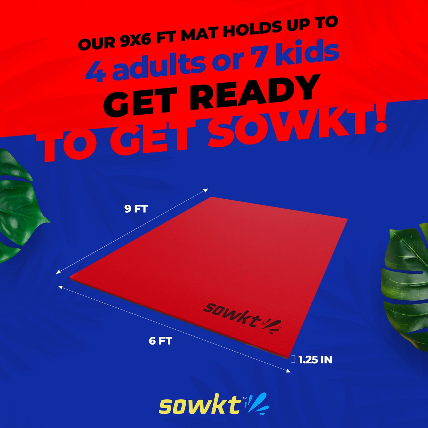 Sowkt Lily Pad Floating Mat (9X6 Ft) - Made In Usa - Premium Floating Water Mat For The Lake And Boating - Giant Floating Water