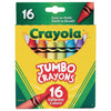 CRAYOLA JUMBO CRAYONS 16 COLOR SET