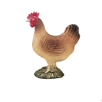 Mojo Hen Standing Realistic Farm Animal Hand Painted Toy Figurine