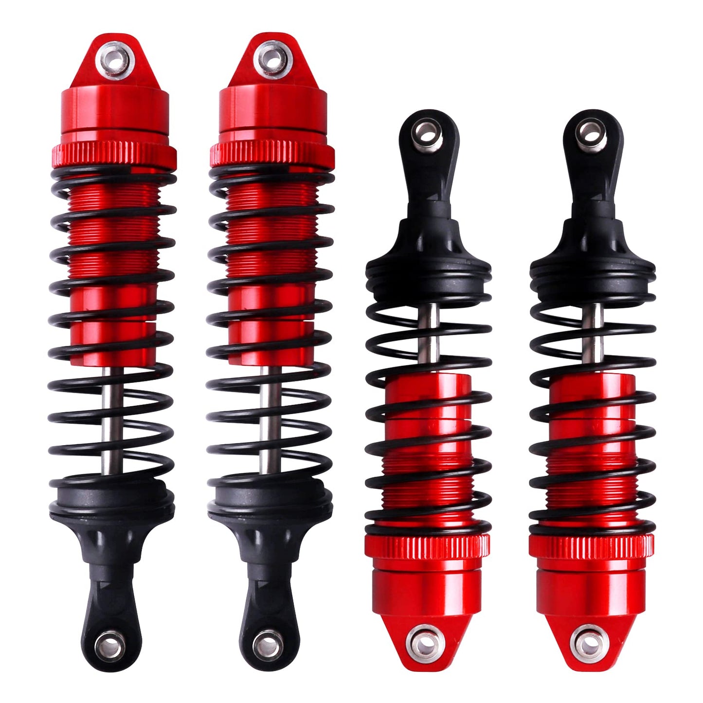 Aluminum RC Shocks for 1/10 Traxxas Slash 4x4 Rustler 4X4 VXL Shocks Stampede 4X4 Shocks Hoss 4X4 Monster Truck,Front & Rear, Re