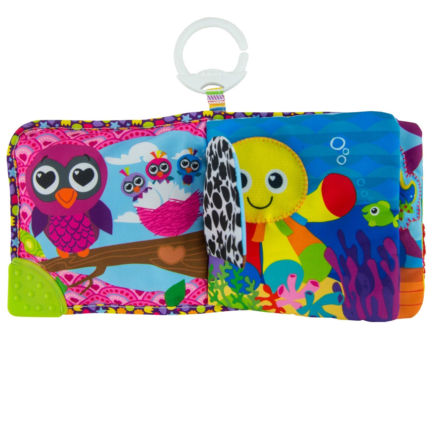 Lamaze Fun with Feelings Soft Baby Book - High Contrast Baby Book with Crinkly Cloth Pages - Sensory Books for Babies Ages 9 Mon