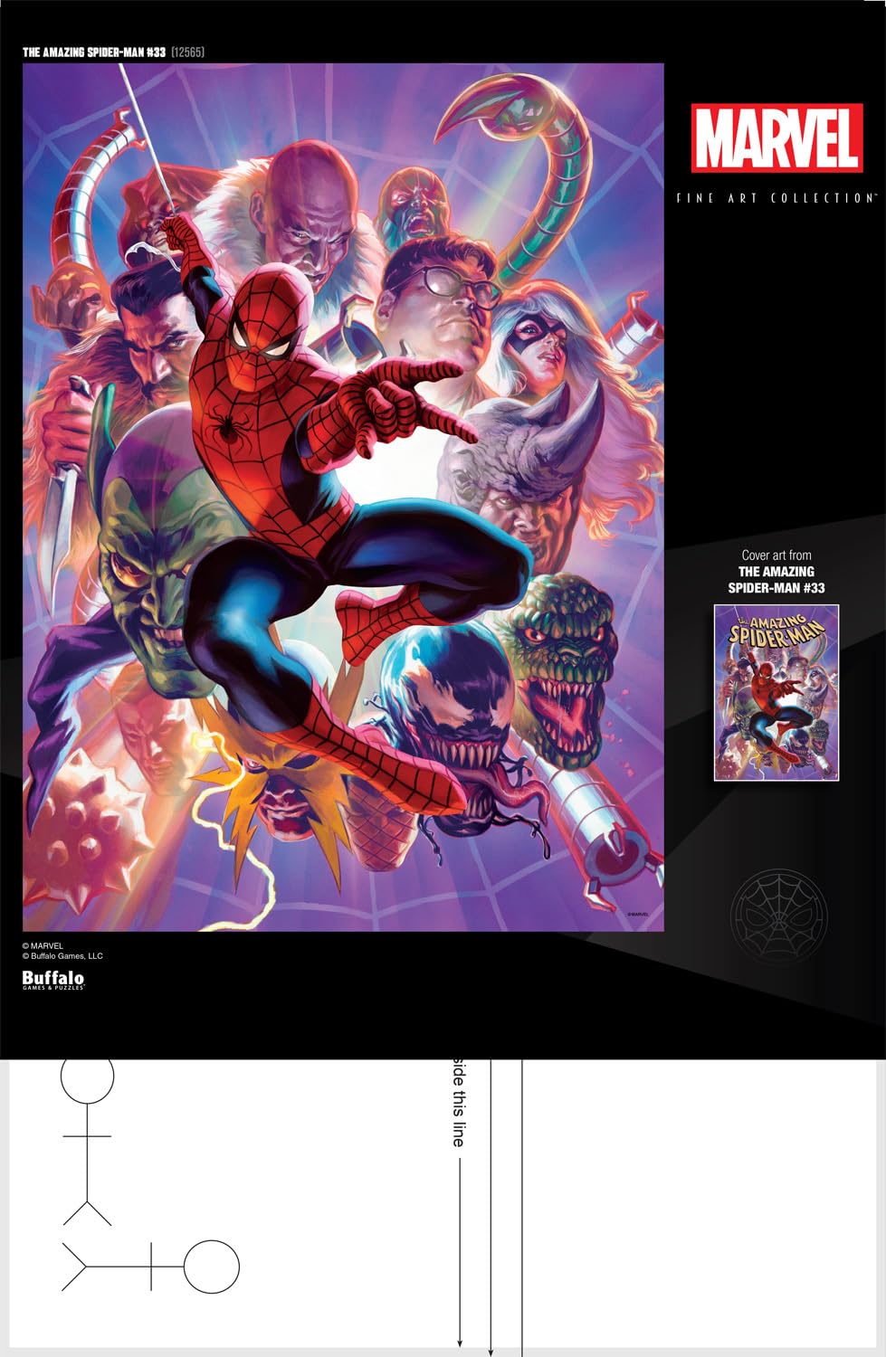 Buffalo Games - Marvel - The Amazing Spider-Man #33-1000 Piece Jigsaw Puzzle For Adults -Challenging Puzzle Perfect For Game Nights - Finished Size Is 26.75 X 19.75