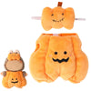 Doll Halloween Outfits, Cute Pumpkin Jumpsuit With Orange Headdress Funny Doll Outfits For Dressing & Displaying