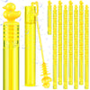 Foilswirl 50 Pcs Duck Bubbles Party Favors For Kids Yellow Duck Mini Bubble Wand Blowing Sticks Bulk For Summer Birthday Party S