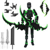 T13 Action Figure Set, 3D Printed Multi-Jointed Movable Robot Dummy Set Lucky 13 Action Figure Articulated, For Collectors Deskt