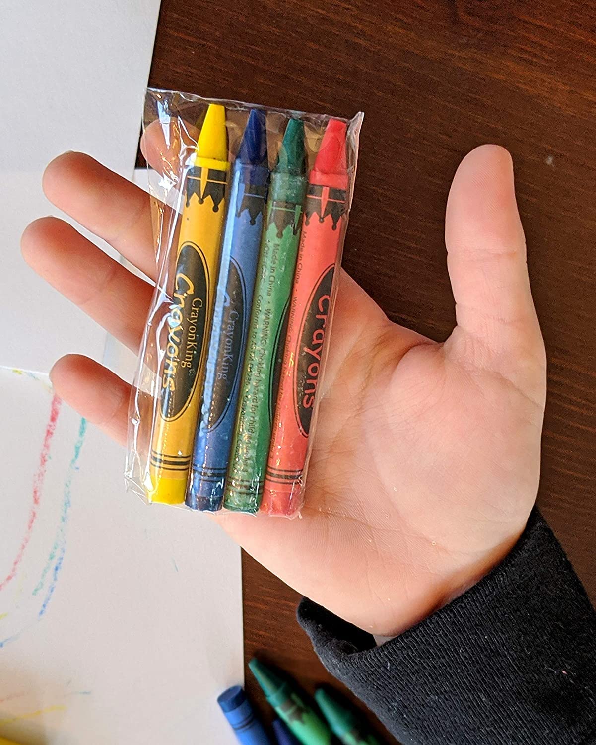 Crayonking 250 Sets Of 4-Packs In Cello (1000 Total Bulk Crayons) Restaurants, Party Favors, Birthdays, School Teachers & Kids C