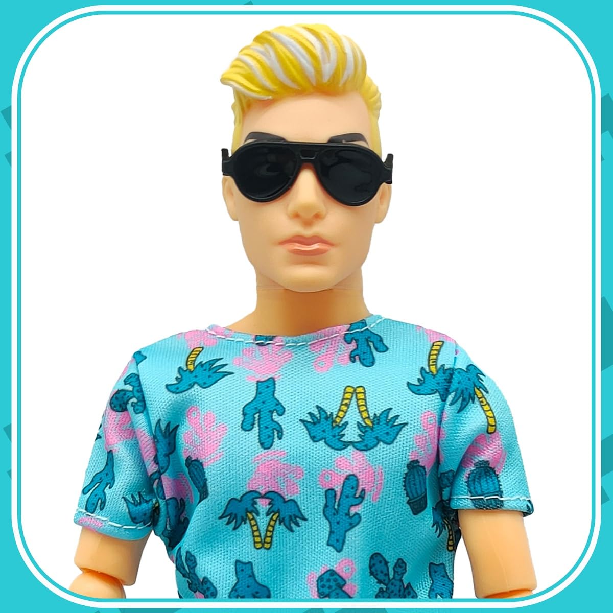Flfuatt Stylish Fashions Girls Doll Toys, The Ultimate Fashionista Doll For Trendy Kids, 11.5 Inch Fashion Doll (Blue Short Slee