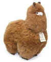 AlpacaNext Llama Stuffed Animal - 18 inch. Cute Soft and Cuddly Alpaca Plush Toy Handcrafted on Real Alpaka Natural Fur (18 inches Brown)