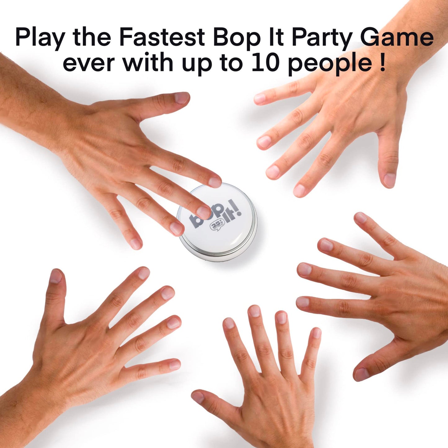 Getmovin Sports - Bop It – Special 25Th Anniversary Inventor Edition, Gift Ready Mailer Box, Retro Throw Back Colors, Perfect Family Game, For Adults, Kids, Girls, Boys, All Ages!