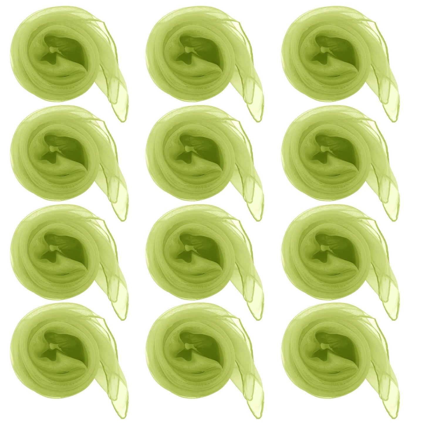 Jmkcoz 12Pcs Square Juggling Silk Dance Scarves Magic Tricks Performance Props Accessories Movement Scarves Rhythm Band Scarf (Dark Green)