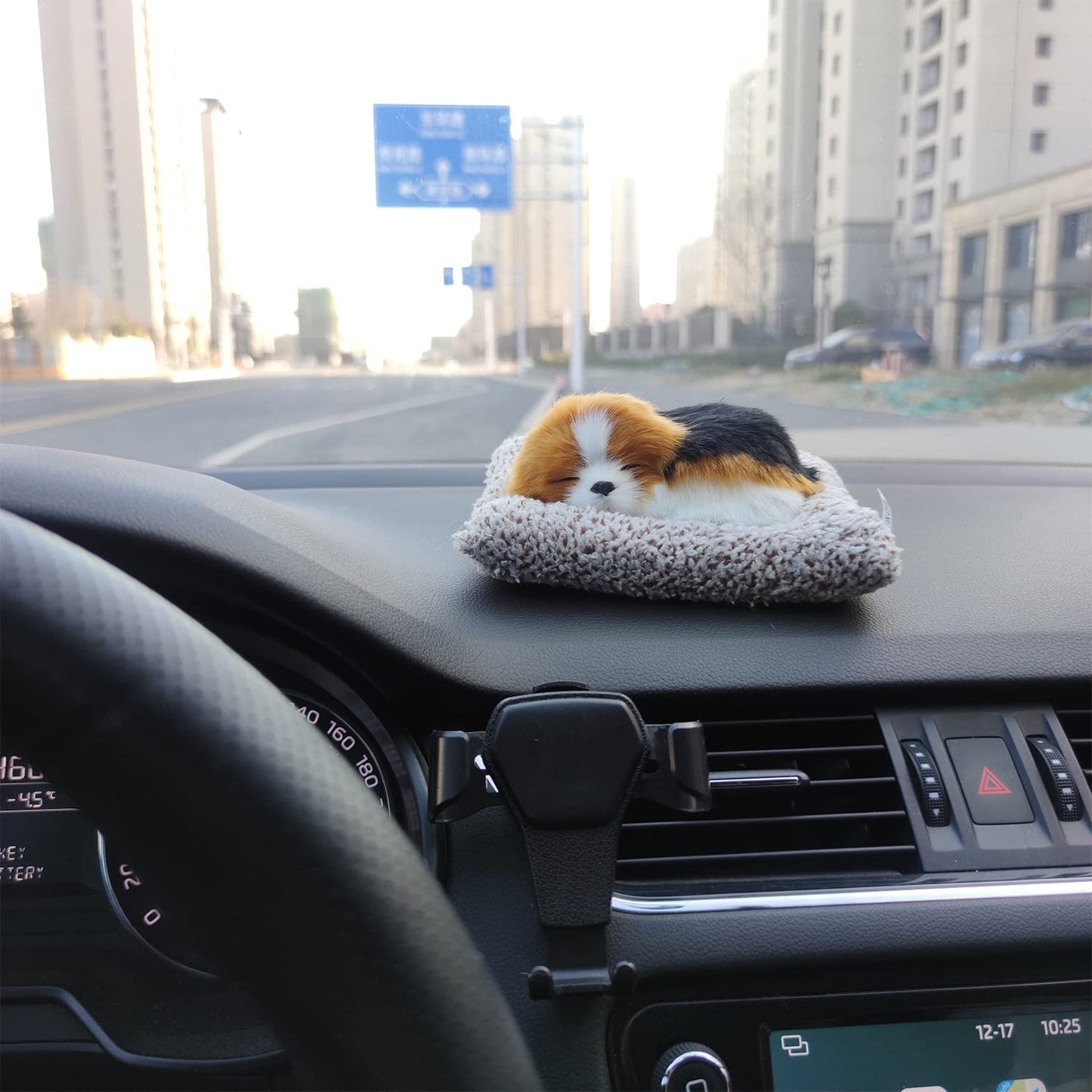 KKUSSOLL Realistic Small Beagle Dog Plush, Kawaii Fluffy Hand Size Animal Decorations for Inside