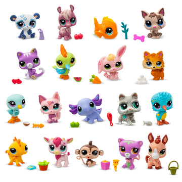 Littlest Pet Shop Pet Surprise Display Collector Set, 18 Mystery Figures, PVC, Multicolor, Model 00599, Ages 4+