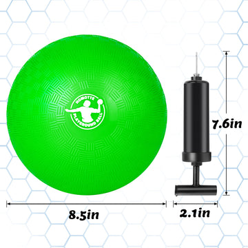 Homotte 4 Colors Playground Balls For Kids 3+ And Adults, 8.5 Inch Kick Balls, Four Square Dodge Balls Set For Outdoor Yard Lawn