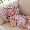 BABESIDE Lifelike Reborn Baby Doll - Skylar 17-Inch Vinyl Girl in Pink - Realistic Sleeping Doll for Cuddling and Collection