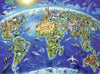 Ravensburger 300-Piece World Landmarks Map Jigsaw Puzzle for Kids | Educational, Multicolor, FSC Certified Cardboard