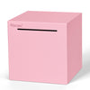 Hicocool Piggy Bank For Adults Must Break To Open, Stainless Steel Money Saving Box (Pink, Palm Size)