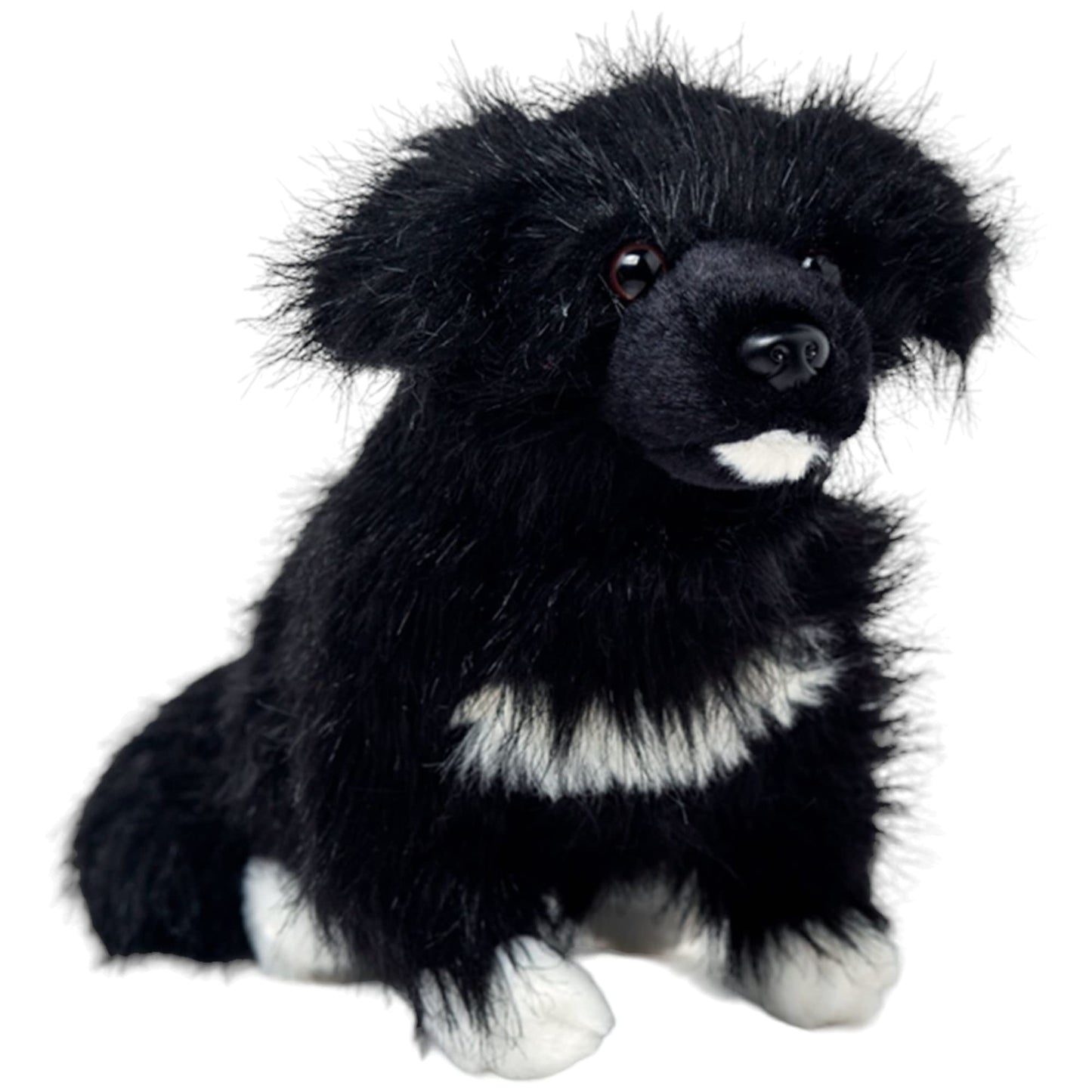 Yangogle Bundy 10'' Lifelike Newfoundland Dog Plush, Realistic Stuffed Animal Toy For Kids And Dog Lovers, Soft And Cuddly Newfi