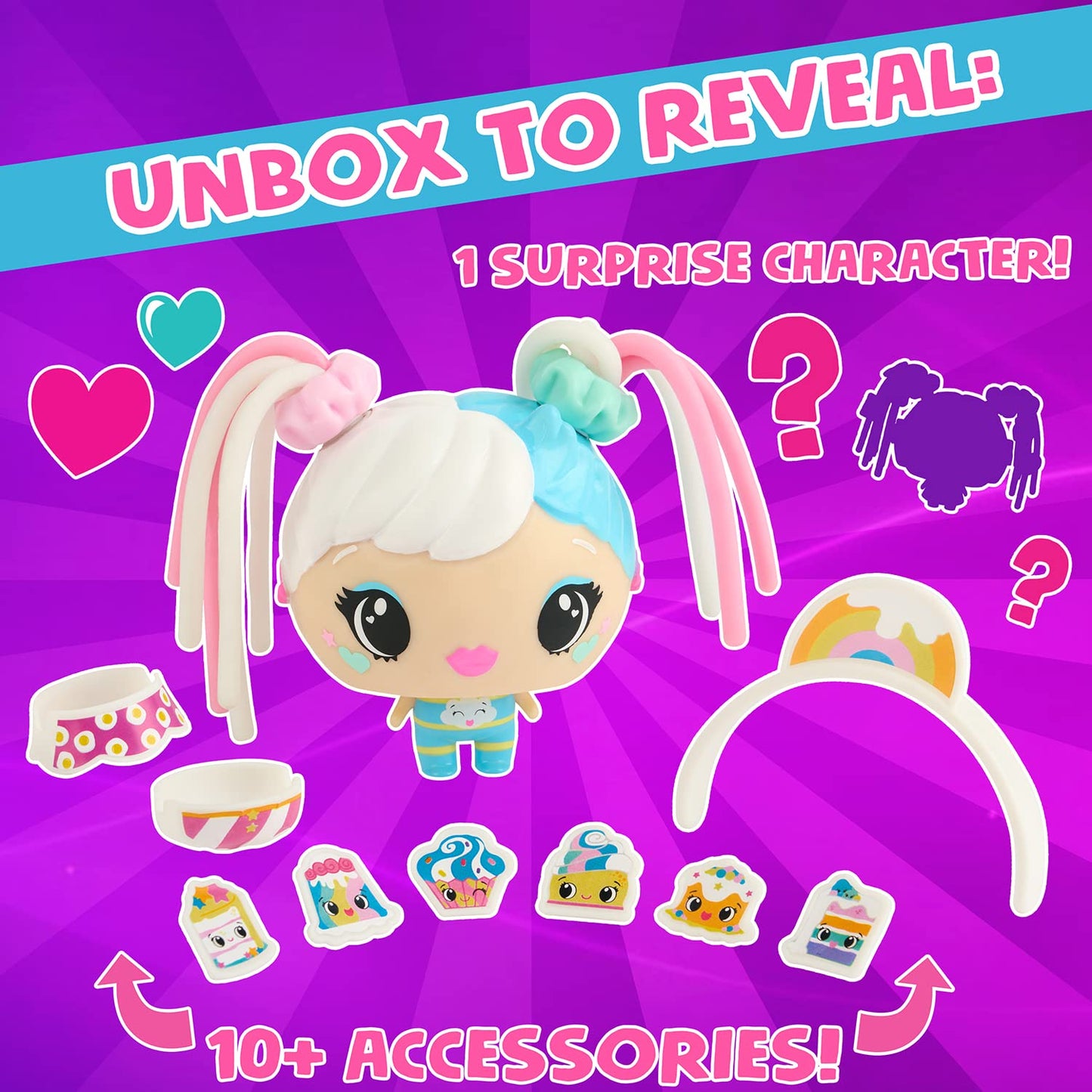 My Squishy Little Pop Stars by WowWee - Small Multicolored Squishy Toys (Turquoise) for Kids and Collectors