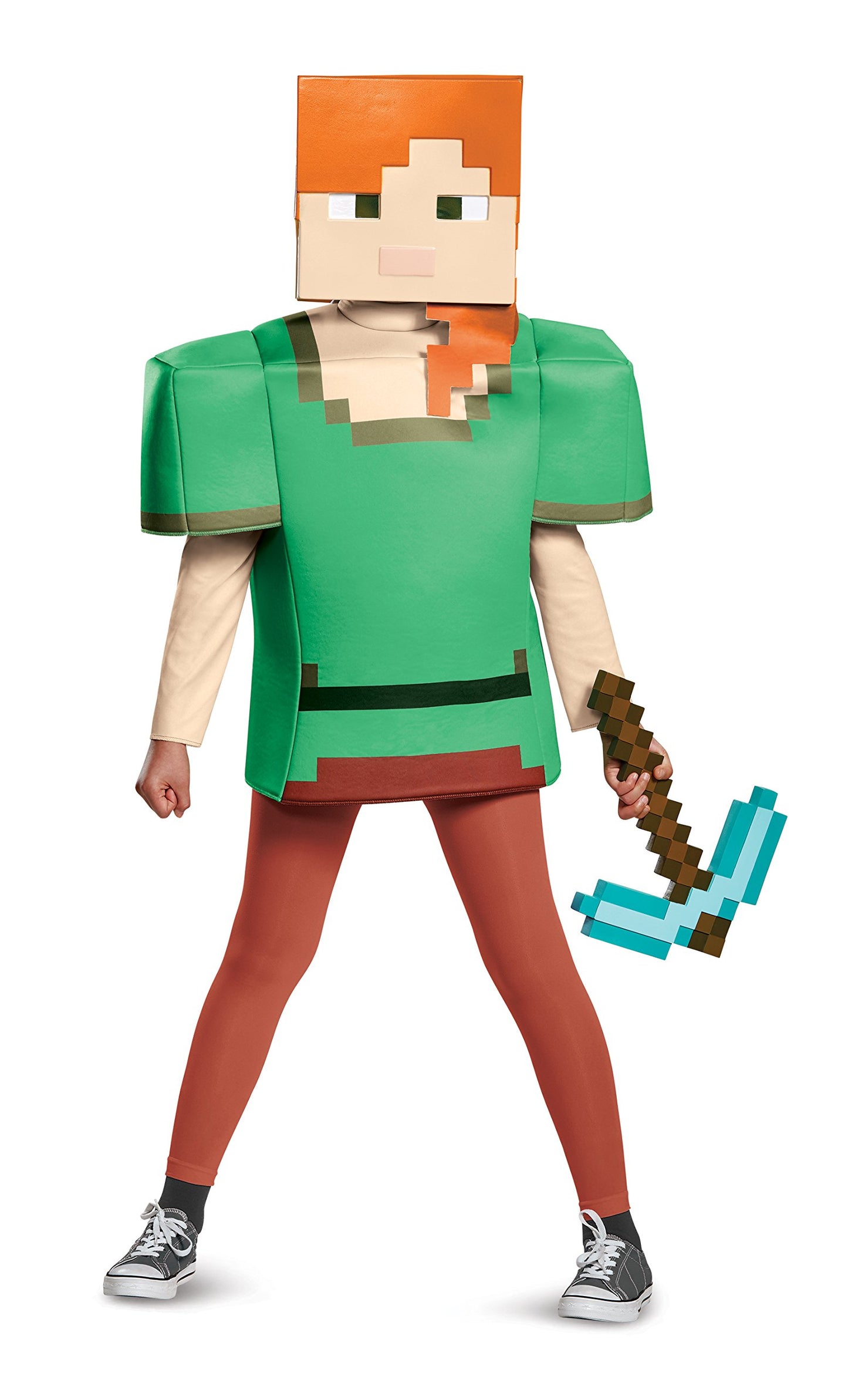 Alex Classic Minecraft Costume, Multicolor, Large (10-12)