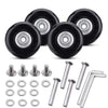 Ocgig 50X18Mm Set Of 4 Luggage Suitcase Replacement Wheels Repair Axles Repair Kit