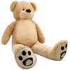 WOWMAX 6 Foot Life Size Teddy Bear - Cuddly Plush Toy, Light Brown Stuffed Animal for Birthdays & Christmas - 72 Inches