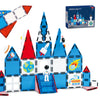 MENYORD Space Exploration Magnetic Tiles (39PCS) STEM Building Set with Rocket & Astronaut Preschool Learning Building Set for Ages 3-8 for Boys Girls (Satellite Spaceship)