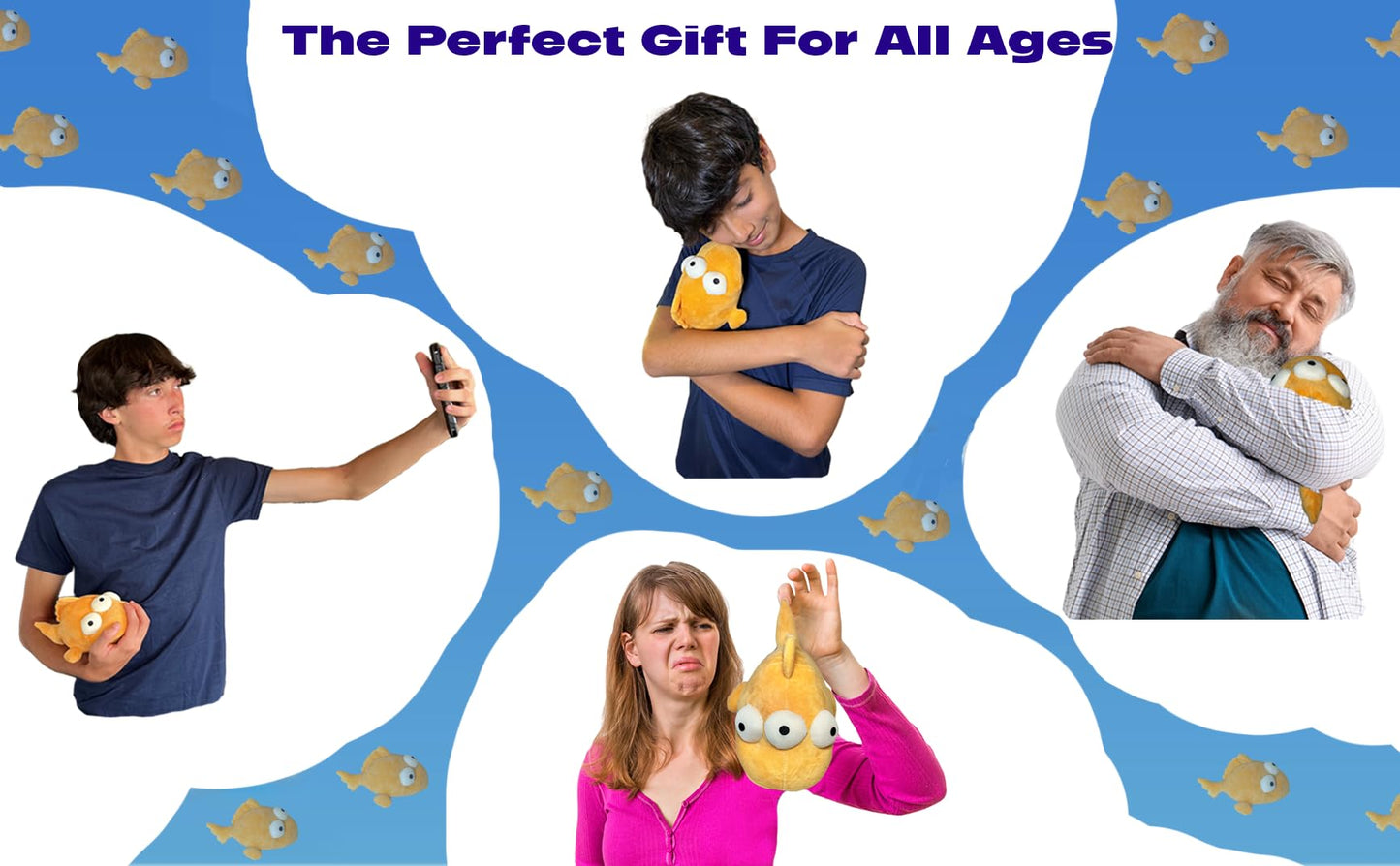 LADD INTERNATIONAL The Simpsons Blinky Three Eyed Fish Plush Toy - Orange, Collectible, Soft Stuffed Animal