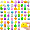 150 Pcs Squishy Toys Mochi Squishy Fidget Toys Kawaii Squishies Stress Relief Toys Party Favors Kids 4- 8 8-12 Claw Machine Priz