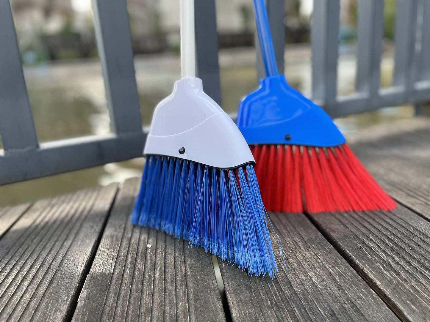 Xifando Kids Broom-Housekeeping Cleaning Tool For Kids Pretend Playing,Retractable Small Broom For Littler Helper(Blue+Red)