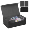 NUMINA MTG Deck Box - Magnetic Trading Card Storage for 1200+ Sleeveless Cards 2-Row Velvet Lining Case with Dividers & Card Supporters - Fits MTG TCG Sports Cards