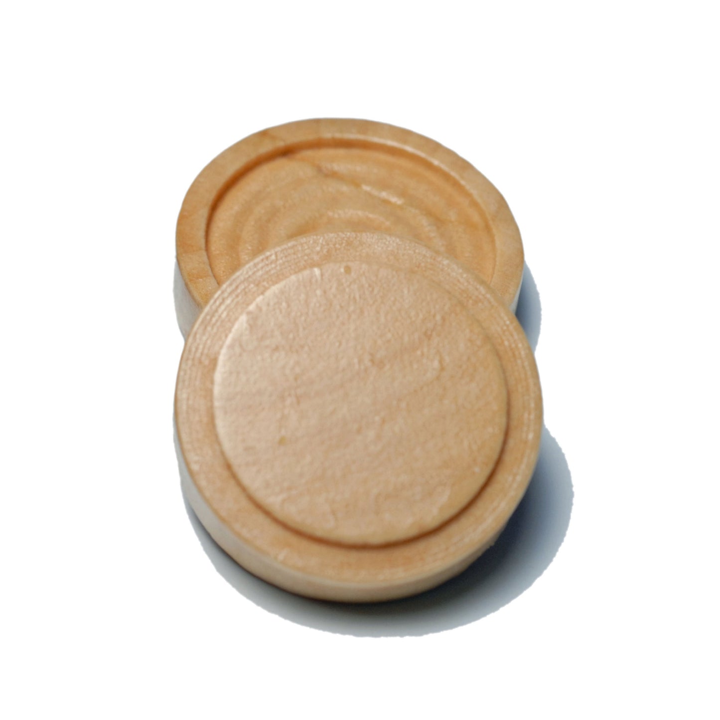We Games Wooden Checkers Pieces Only (1.5 Inch), Checker Board Game & Backgammon Pieces, 24 Brown And Natural Stained Stackable Ridges With A Drawstring Storage Bag, Replacement Game Piece