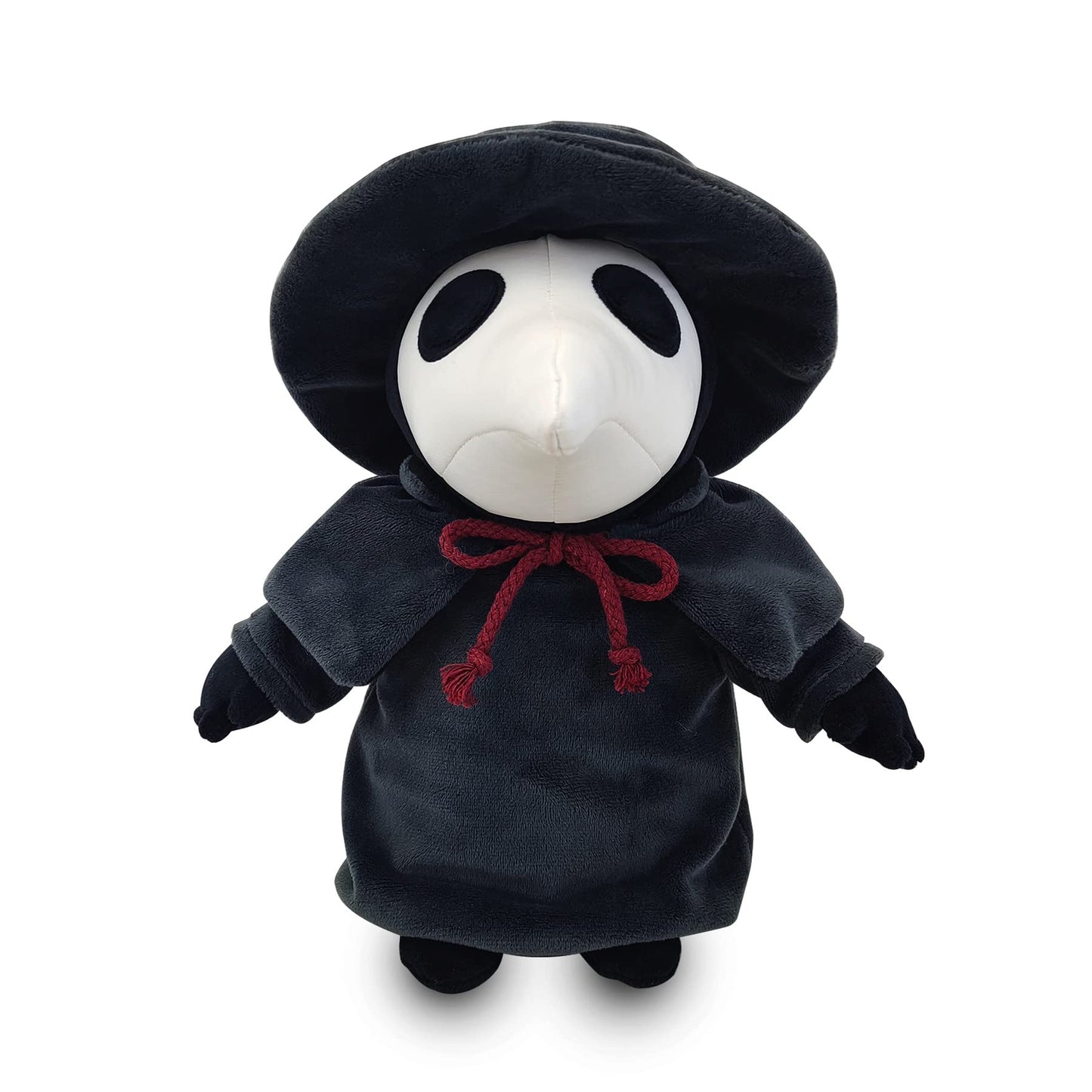 Fimigid Plague Doctor 12'' Plush, Halloween Stuffed Doll Plushie Toy Gift For Kids, Halloween Hugging Cushion Decor (Round Hat C