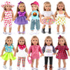 Ebuddy 10 Sets 18 Inch Doll Clothes And Accessories - Fashion Outfits Fit For 18 Inch Dolls 18 Inch Doll