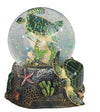 Stealstreet 3.75 Inch Marine Life Snow Globe With Sea Turtle Statue Figurine Collectible, 3.75', Green
