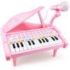 Love&Mini 24 Keys Pink Piano Keyboard Toy for Girls - Toddler Music Instrument with Microphone, Model LMLPP20190804A