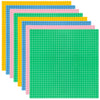 Lekebaby 8 Pack Classic Baseplates Building Base For Building Bricks, 10' X 10' Building Boards - 100% Compatible With Major Brands, Macaron