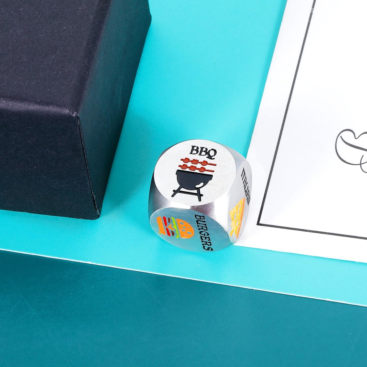 Valentines Day Date Night Gifts for Boyfriend Girlfriend Christmas Birthday Couples Food Decision Dice 11 Year Silver Anniversar