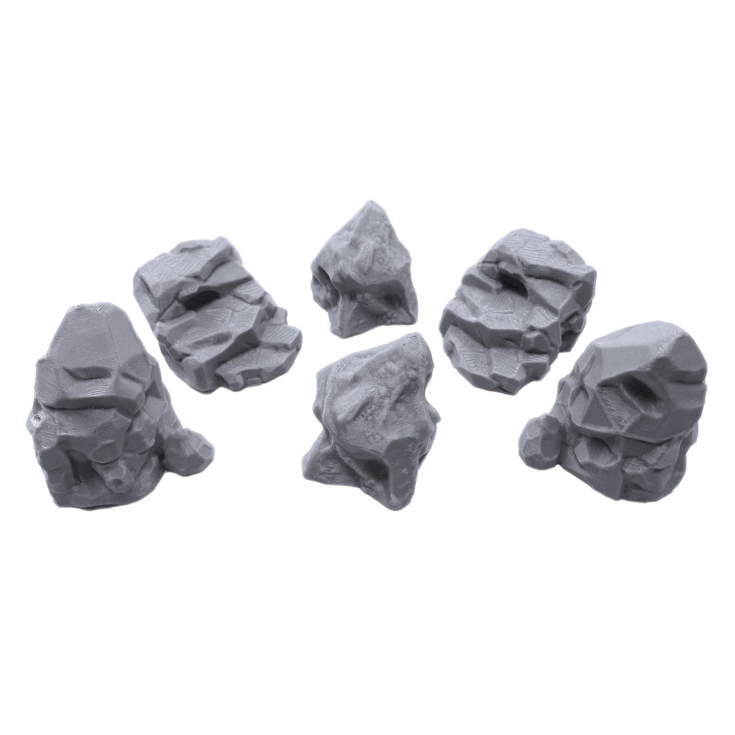 Endertoys Stone Boulder Bundle, Terrain Scenery For Tabletop 28Mm Miniatures Wargame, 3D Printed And Paintable