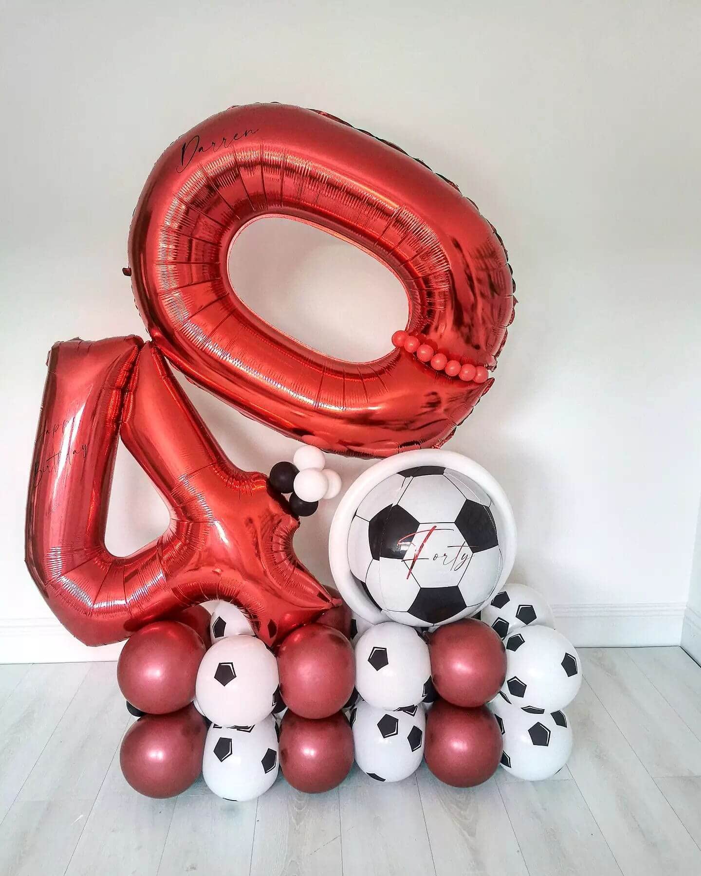 40 Inch Red Number 40 Balloons Giant 40 Balloons Red Birthday 40 Balloons 40 Birthday Anniversary Party Decorations Supplies