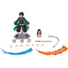 Max Factory Demon Slayer: Kimetsu no Yaiba: Tanjiro Kamado Deluxe Figma Action Figure Multicolor